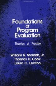 Tapa de Foundations of Program Evaluation