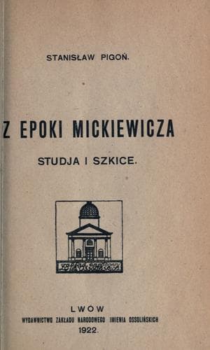 Tapa de Z epoki Mickiewicza