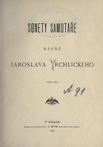 Tapa de Sonety samotáře