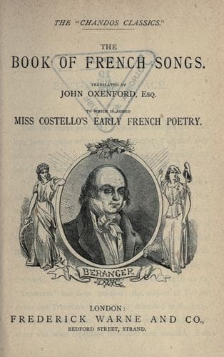 Tapa de The Book of French songs