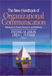 Tapa de The new handbook of organizational communication