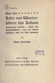 Tapa de Aus den Lehr- und Wanderjahren des Lebens