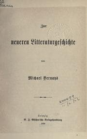 Tapa de Schriften zur Kritik und Litteraturgeschichte