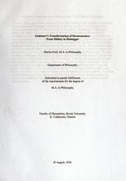 Tapa de Gadamer's transformation of hermeneutics