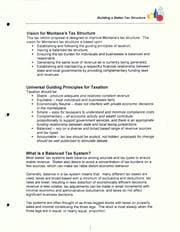 Tapa de Building a better tax structure