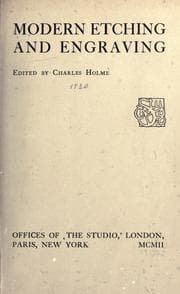 Tapa de Modern etching and engraving