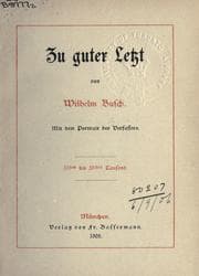 Tapa de Zu guter Letzt
