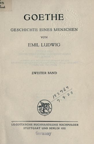 Tapa de Goethe