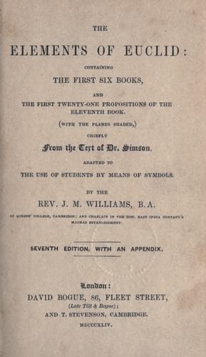 Tapa de The Elements of Euclid