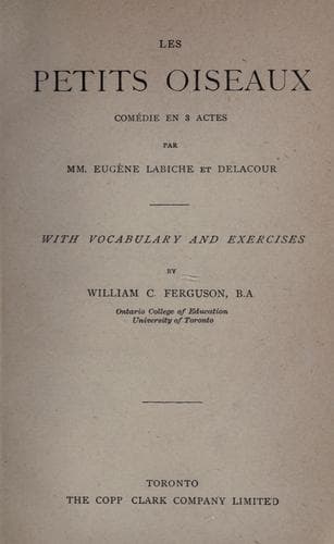 Tapa de Les petits oiseaux