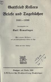 Tapa de Gottfried Kellers Leben