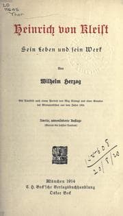 Tapa de Heinrich von Kleist