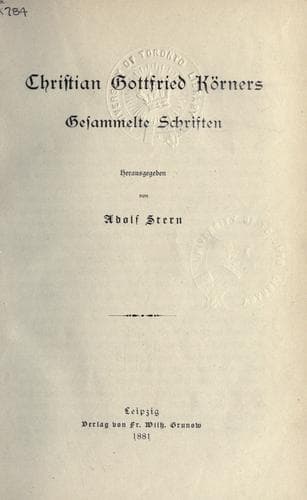 Tapa de Gesammelte Schriften