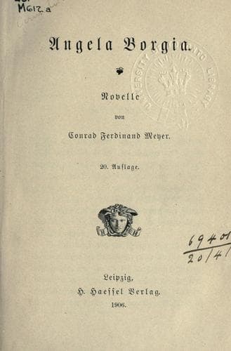 Tapa de Angela Borgia.
