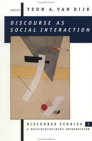 Tapa de Discourse as Social Interaction (Discourse Studies: A Multidisciplinary Introductio)