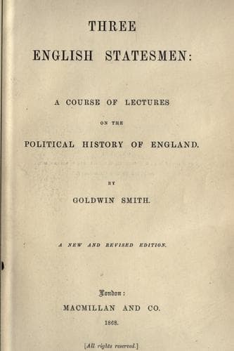 Tapa de Three English statesmen