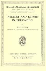 Tapa de Interest and effort in education