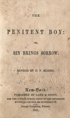 Tapa de The Penitent boy