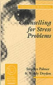 Tapa de Counselling for stress problems