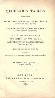 Tapa de Mechanics' tables