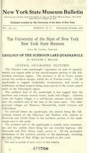 Tapa de Geology of the Schroon Lake quadrangle