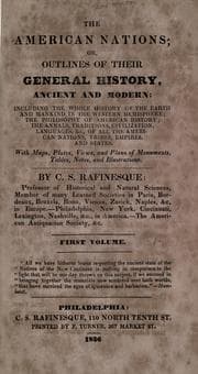 Tapa de The American nations