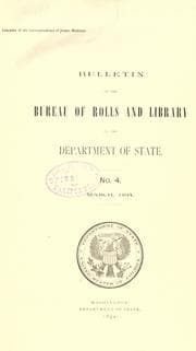 Tapa de Calendar of the correspondence of James Madison