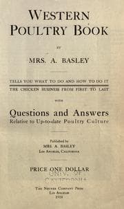 Tapa de Western poultry book