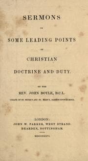 Tapa de Sermons on some leading points of christian doctrine and duty