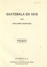 Tapa de Guatemala en 1919
