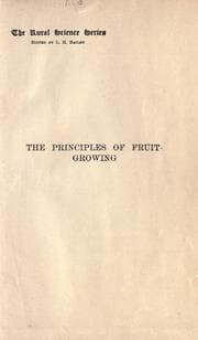 Tapa de The principles of fruit-growing