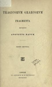 Tapa de Tragicorum graecorum fragmenta