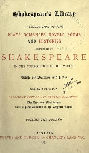 Tapa de Shakespeare's library