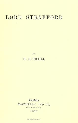 Tapa de Lord Strafford