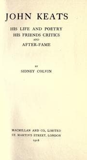 Tapa de John Keats