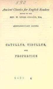 Tapa de Catullus, Tibullus, and Propertius
