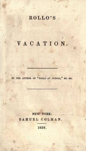 Tapa de Rollo's vacation