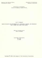 Tapa de Marine bioligist and environmentalist