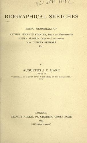 Tapa de Biographical sketches