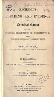 Tapa de Pleading and evidence in criminal cases