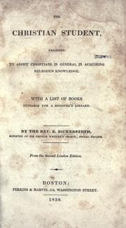 Tapa de The Christian student