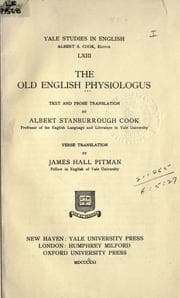 Tapa de The Old English Physiologus