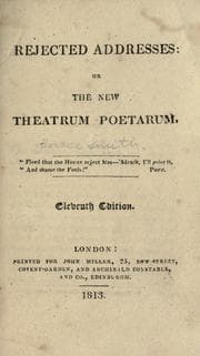 Tapa de Rejected addresses: or the new theatrum poetarum