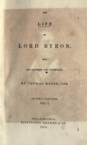 Tapa de The life of Lord Byron with his letters and journals