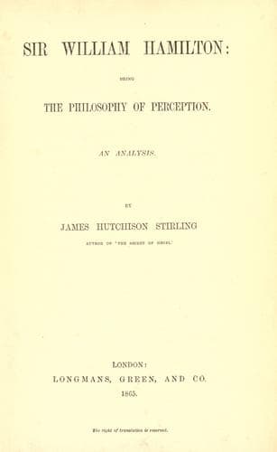 Tapa de Sir William Hamilton