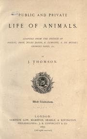 Tapa de Scènes de la vie privée et publique des animaux