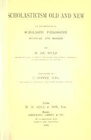Tapa de Scholasticism old and new
