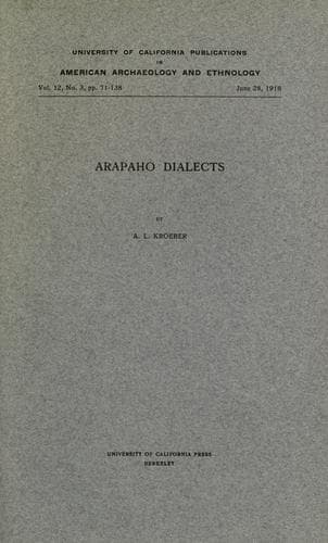 Tapa de Arapaho dialects