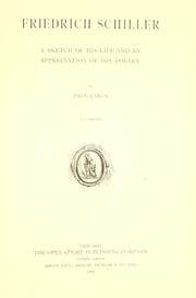 Tapa de Friedrich Schiller