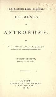 Tapa de Elements of astronomy